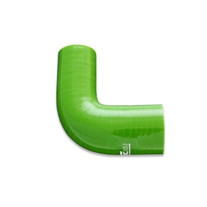 90° silicone reducer elbow 45/57 mm, green