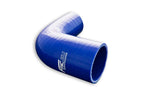 Codo reductor de silicona 90° 51/63 mm azul