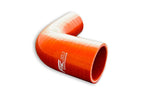 Codo reductor de silicona 90° 63/83 mm naranja
