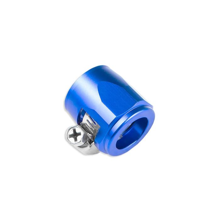AN -10 AN10 20mm Twisted Jumbo Type Rubber Hose End Finisher Clamp Blue