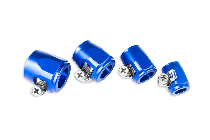 Abrazadera de remate retorcida para manguera de goma AN -10 AN10 20 mm azul