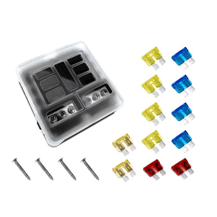 Panel de fusibles pequeño de 12 V