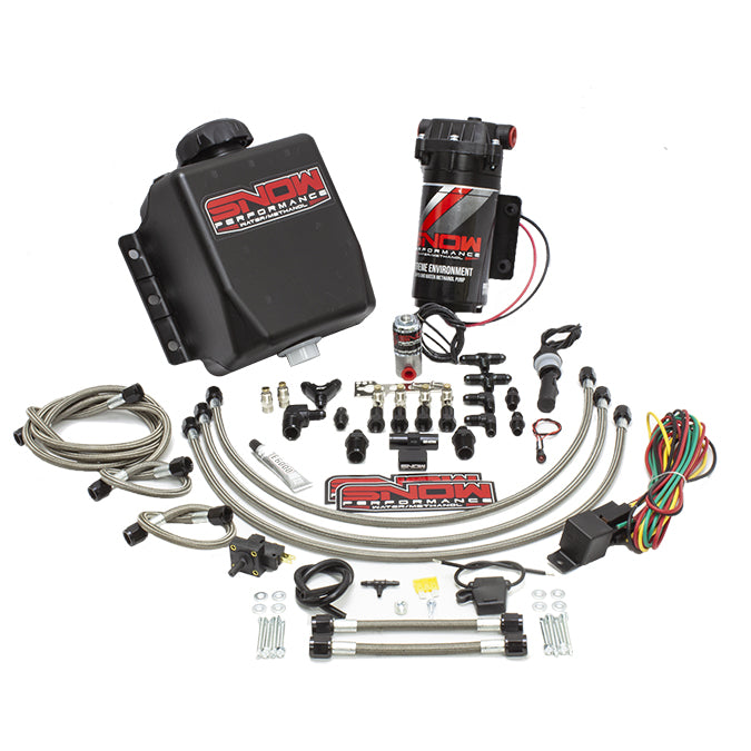 Snow Performance SNO-201QUAD-BRD Stage 1 Boost Cooler Four Nozzle Water-Methanol Injection Kit for Forced Induction