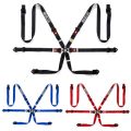 Sparco 6-point, 2-inch, red harness, FIA approved (8853-2016).