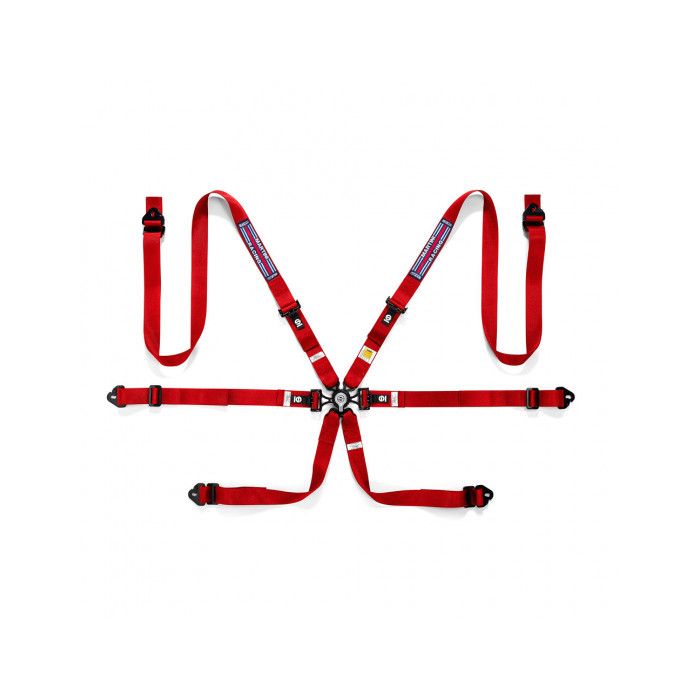 Arnés Sparco Martini Racing Rojo Aprobado FIA 8853-2016