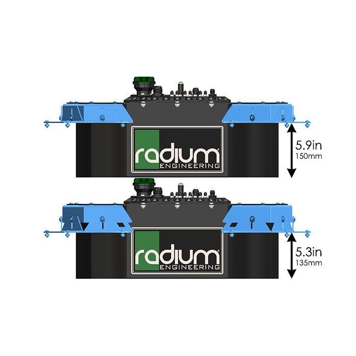 Radium Engineering Spare Tire Fuel Cell Mounting Kit