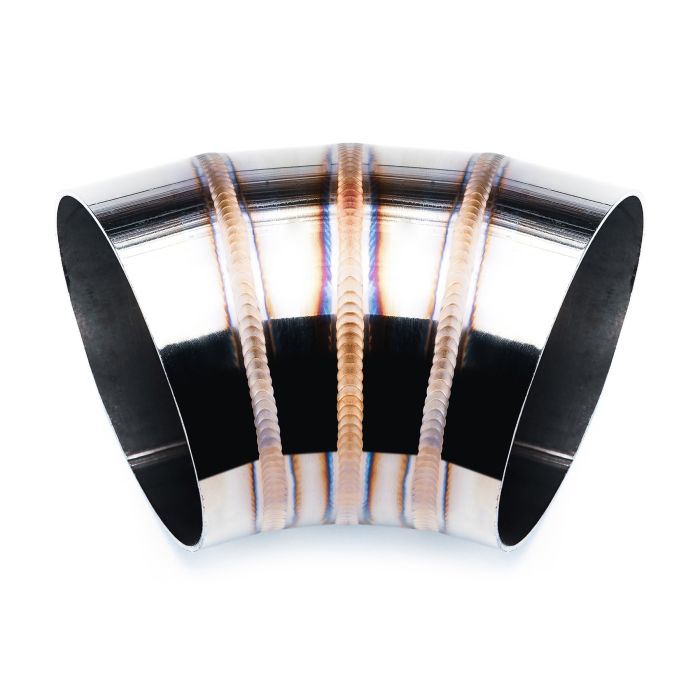 Stainless steel 45-degree, 51 mm weld elbow