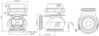 Wastegate Turbosmart TS-0506-1002 Gen4 Hyper-Gate45 7PSI