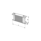 Setrab Proline 40-row oil cooler, 330 x 310 mm (235 mm)