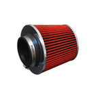 Conical air filter - 89 mm diameter Red