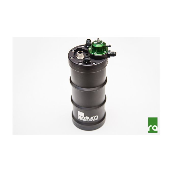 Radium Engineering FST-R Fuel Surge Tank with Integrated Fuel Pressure Regulator for E5LM Radium Titanium Vehicles