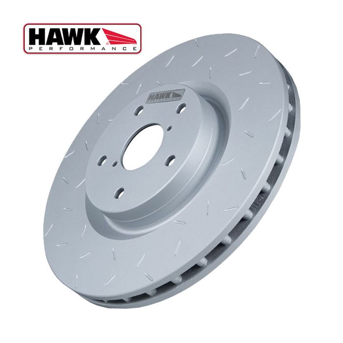 Brake disc Hawk Quiet Slot rear, 95-99 Mitsubishi Eclipse / 00-05 Eclipse 3.0 V6 / 04-06 Lancer Ralliart 5 Lug