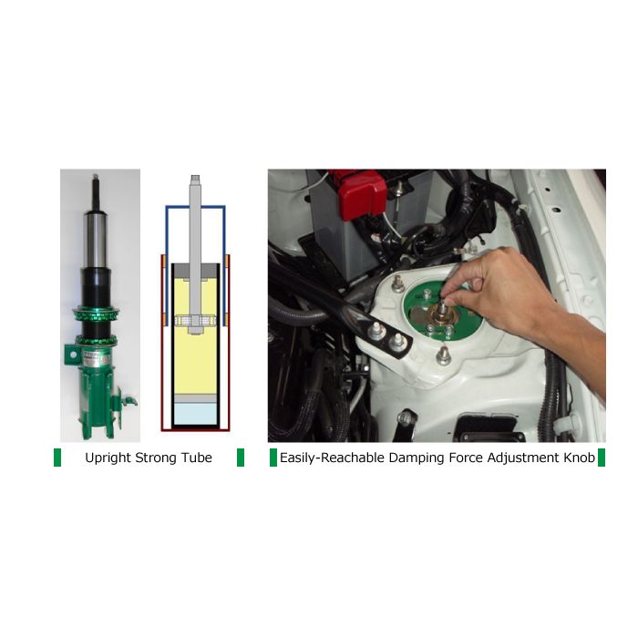 Amortiguadores ajustables Tein Mono Racing para Toyota GT86