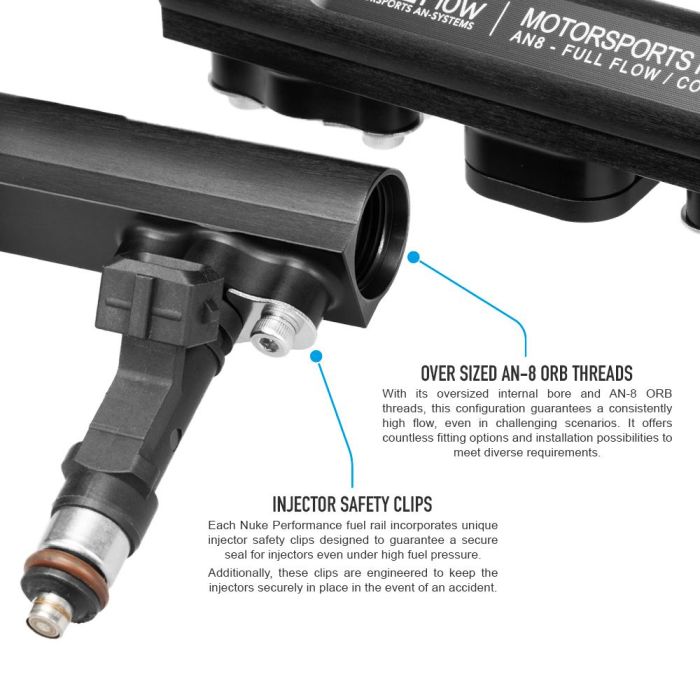 Nuke Performance Fuel Rail for BMW 6-cylinder S38