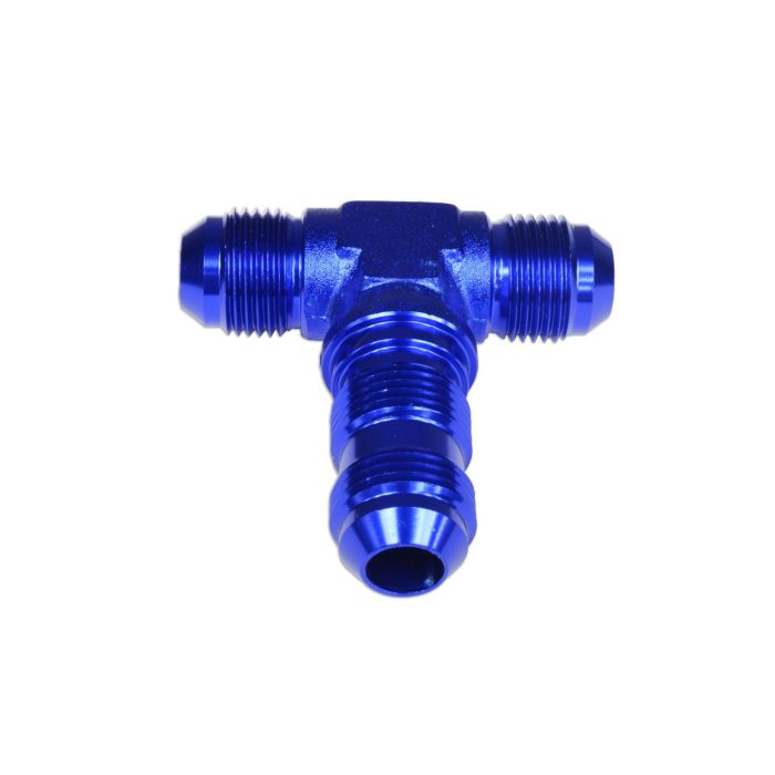 AN12 male/male/male T-connector blue