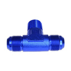 Conector en T macho/macho/macho AN4-1/8 NPT-AN4 azul