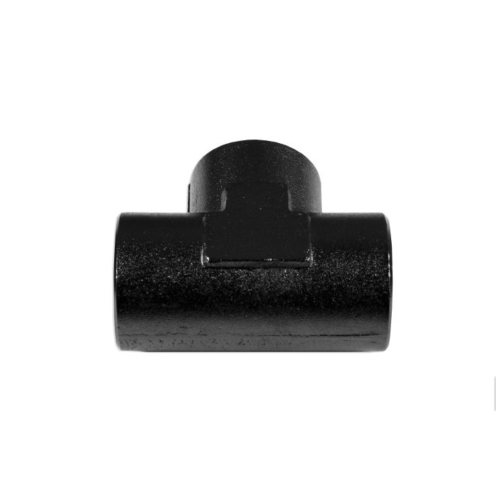 1/2" NPT Black Female/Female/Female Tee Fitting