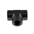 1/8 NPT black female/female/female T-connector