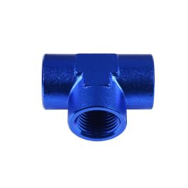 Conector en T hembra/hembra/hembra 3/8 NPT azul