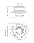 Blow off BOV Turbosmart TS-0203-1266 Kompact Shortie Plumb Back para Ford Fiesta ST 1.6L EcoBoost 2013+