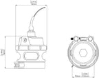 Blow off BOV Turbosmart TS-0204-1242 Race Port Female GenV con sensor HE