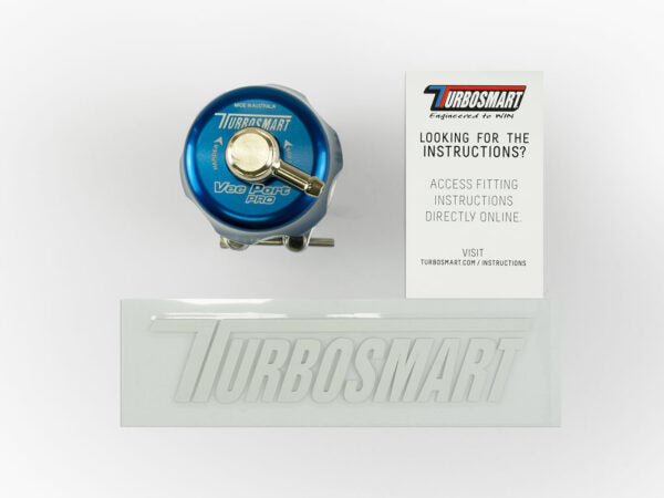 Blow off BOV Turbosmart TS-0205-1130 Vee-Port PRO Universal - Azul