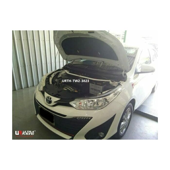 Ultra Racing Front Upper Strut Bar (3823) for Toyota Yaris Ativ (XP150) 1.5 2WD, imported from Thailand (2017+)