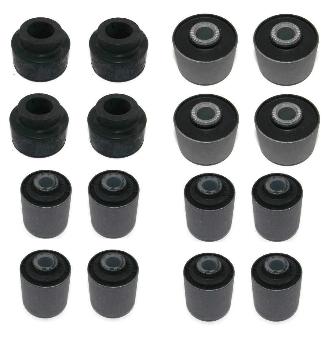 Silentblocks de brazos de suspensión delanteros + traseros IOD Performance para Nissan Patrol Y60/Y61 juego