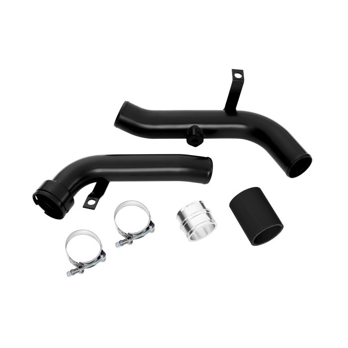 Turbocharger Downpipe Conversion Kit Compatible with Audi A3 TT and VW Scirocco Golf MK5/MK6 GTI 2.0TSI (Black)