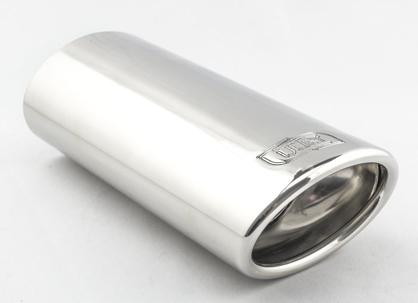 Embellecedor de escape universal oval 95×65 mm longitud 200 mm