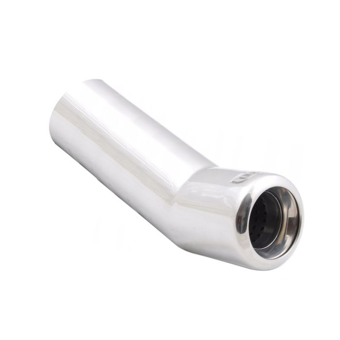 80mm diameter, 250mm length universal round exhaust pipe tip.