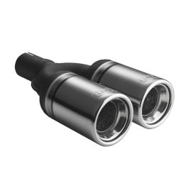 Universal Exhaust Tail Pipe Muffler Tip round 80mm lenght 160mm mounting diameter 45mm