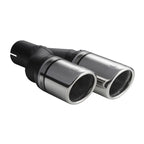 100mm Length, 200/180mm Mounting Diameter, 50mm Round Universal Exhaust Tip.