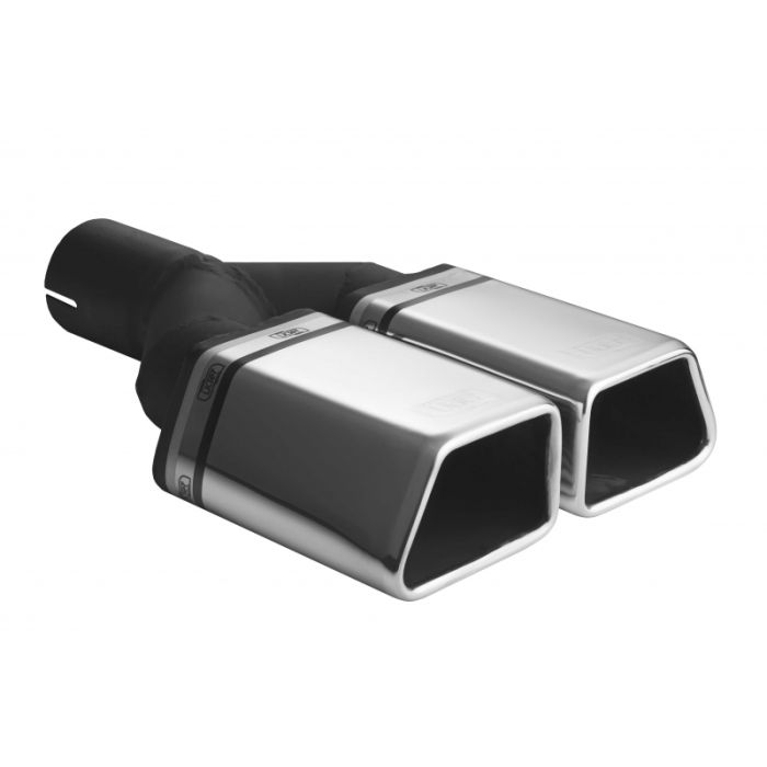 Special Universal Exhaust Pipe Muffler Tip 86x54 mm, 200 mm Length, 45 mm Mounting Diameter