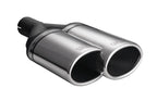 Embellecedor de escape universal oval 220×80 mm longitud 220 mm diámetro de montaje 50 mm