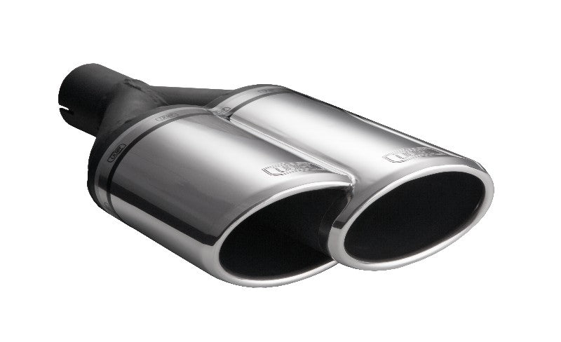 Embellecedor de escape universal oval 220×80 mm longitud 220 mm diámetro de montaje 50 mm