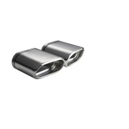 Universal Exhaust Tail Pipe Muffler Tip oval 145×75mm lenght 240mm