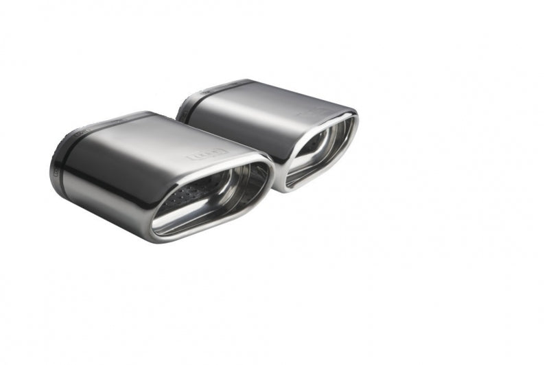 Embellecedor de escape universal oval 145×75 mm longitud 240 mm