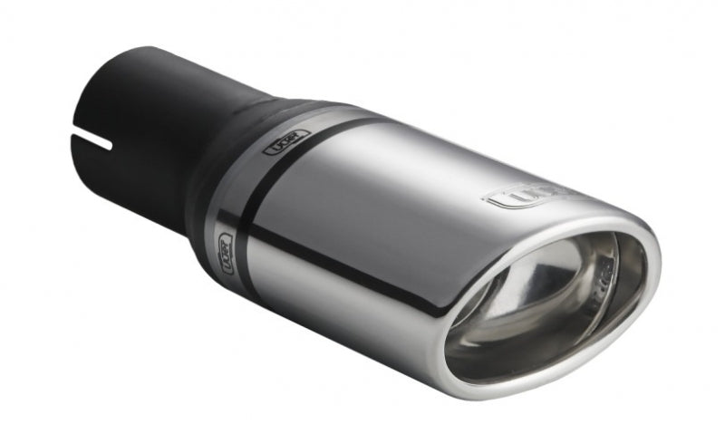 Embellecedor de escape universal ovalado 95×65 mm longitud 120 mm diámetro de montaje 50 mm
