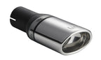 Embellecedor de escape universal ovalado 95×65 mm longitud 120 mm diámetro de montaje 50 mm