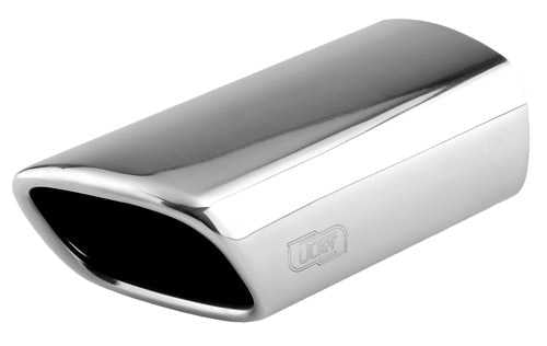 Embellecedor de escape universal rectangular 105×80 mm longitud 200 mm