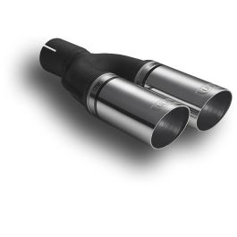 Universal Exhaust Tail Pipe Muffler Tip round 60mm lenght 220mm mounting diameter 55mm