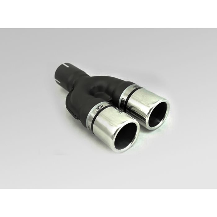 60mm Long 45mm Mount Diameter 170mm Round Universal Exhaust Tip.