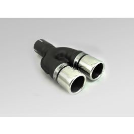 Universal Exhaust Tail Pipe Muffler Tip round 60mm lenght 170mm mounting diameter 55mm