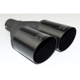 Universal Exhaust Tail Pipe Muffler Tip round 80mm lenght 210 mm mounting diameter 60mm