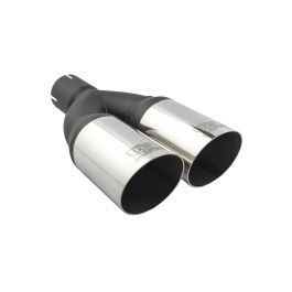 Universal Exhaust Tail Pipe Muffler Tip round 76mm lenght 230mm mounting diameter 65mm