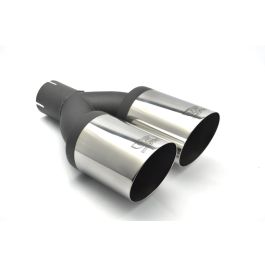 Universal Exhaust Tail Pipe Muffler Tip round 90mm lenght 220mm mounting diameter 55mm