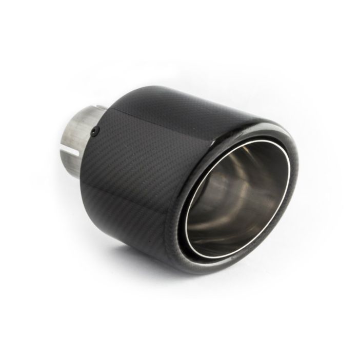 100mm long 160mm diameter 60mm mounting universal round exhaust tip.