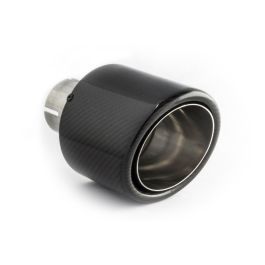 Universal Exhaust Tail Pipe Muffler Tip round 100mm lenght 160mm mounting diameter 65mm