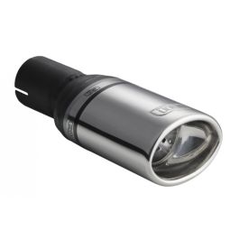 Universal Exhaust Tail Pipe Muffler Tip oval 95×65mm lenght 80mm mounting diameter 50mm